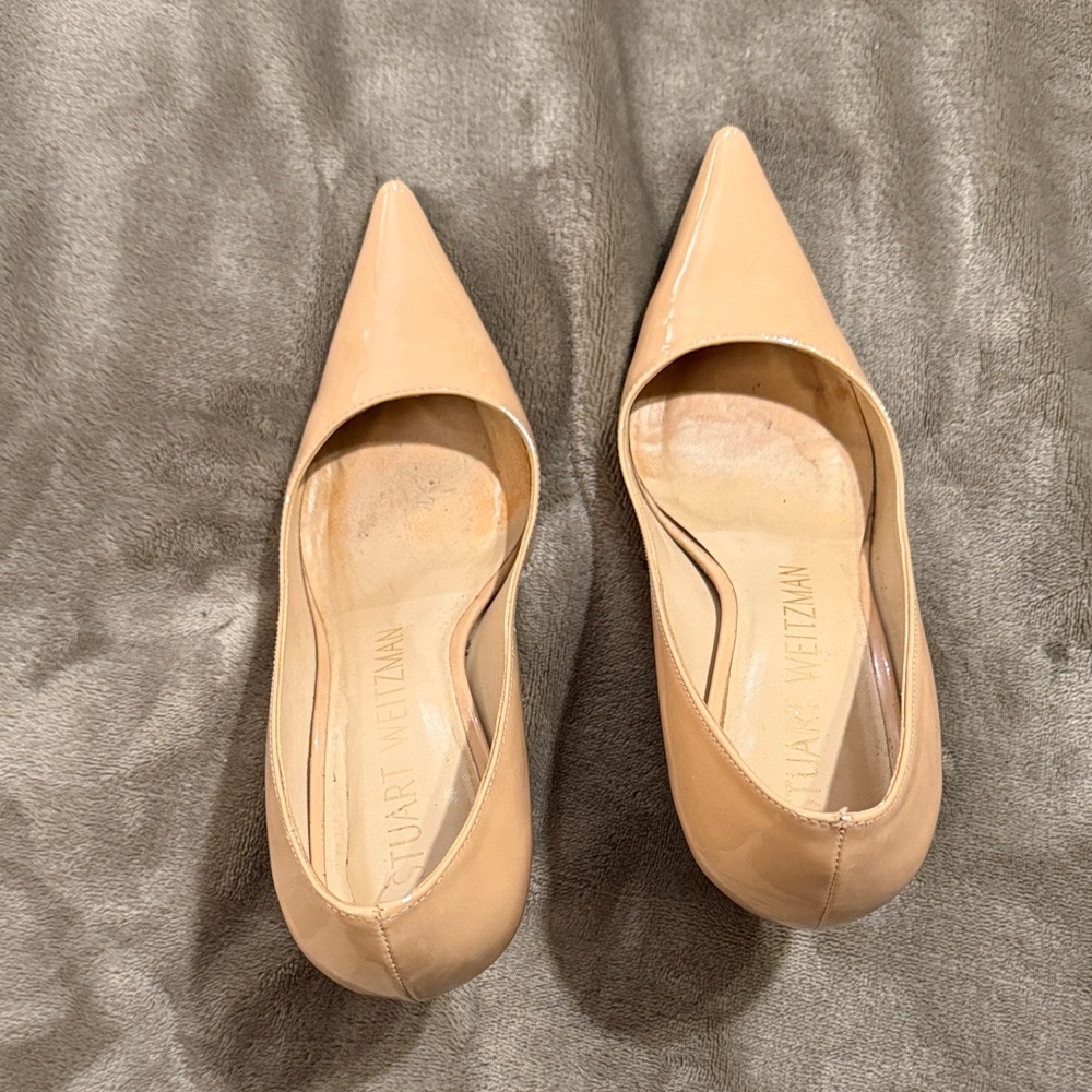 Stuart Weitzman Women's Beige Flats